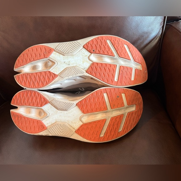 On Running Athletic Shoes - Gray and Orange - Picture 7 of 7